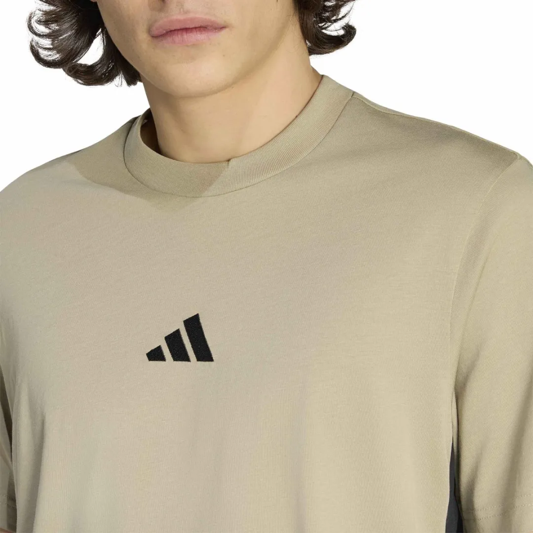 Adidas M 3S SJ T-shirt Heren - Bruin