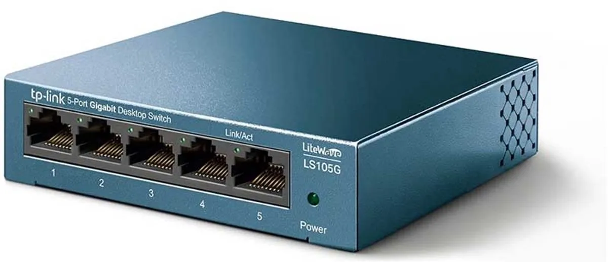 TP-Link LiteWave LS105GP 5-Poort Gigabit Switch - 4x PoE 65W Zwart