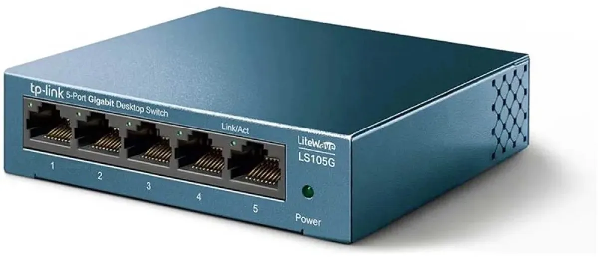 TP-Link LiteWave LS105GP 5-Poort Gigabit Switch - 4x PoE 65W Zwart