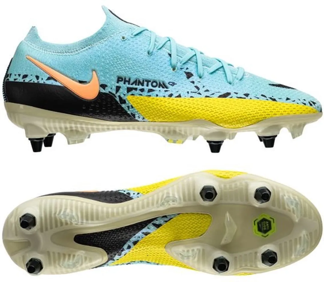 Nike Phantom GT2 Elite SG-PRO AC Voetbalschoenen 42.5 - Blauw/Geel