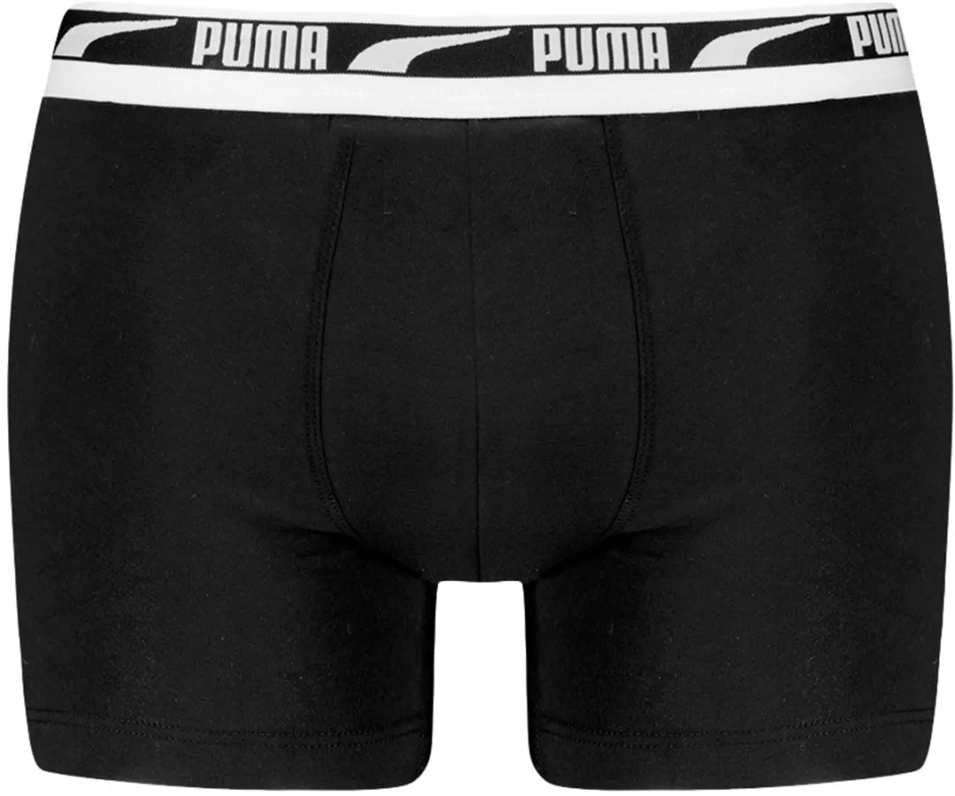 PUMA Heren 2P Boxers Everyday Multi Logo - Grijs