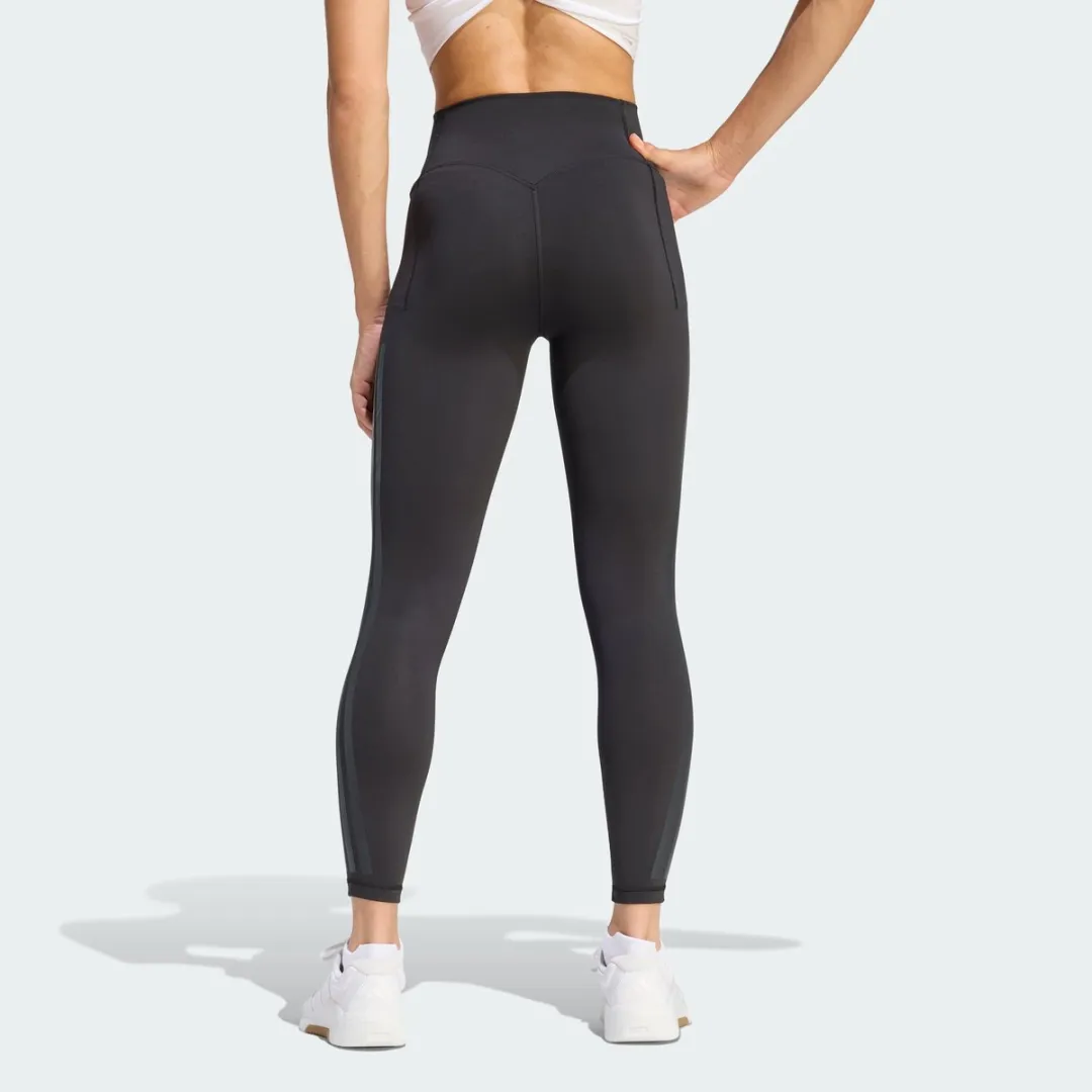 Adidas Performance Optime 3-Stripes 7/8 Workoutlegging XXS - Zwart