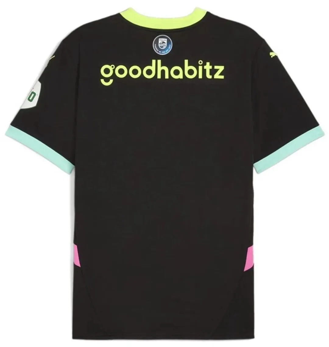 PUMA PSV Uit-Shirt 24/25 - S - Black/Yellow Alert