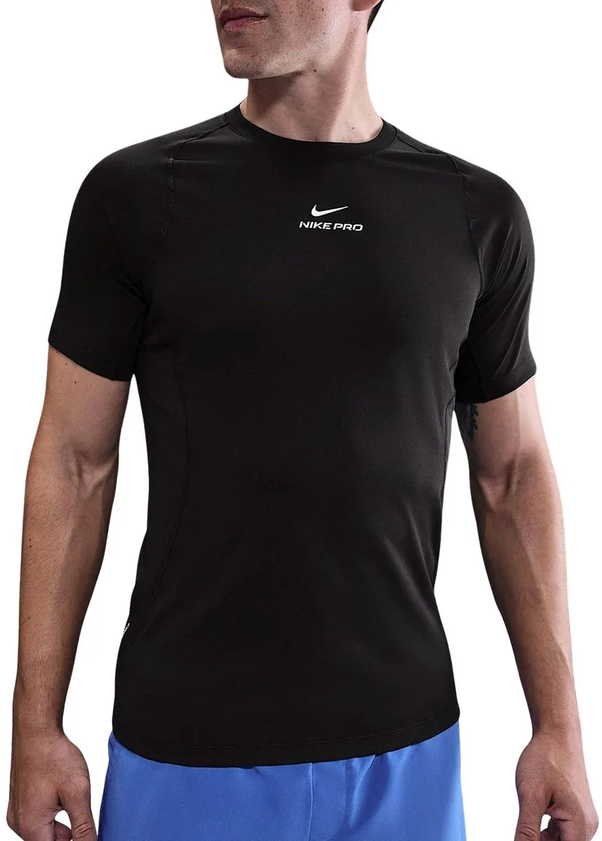 Nike Pro Training Shirt HV0409-010 - Maat L - Zwart