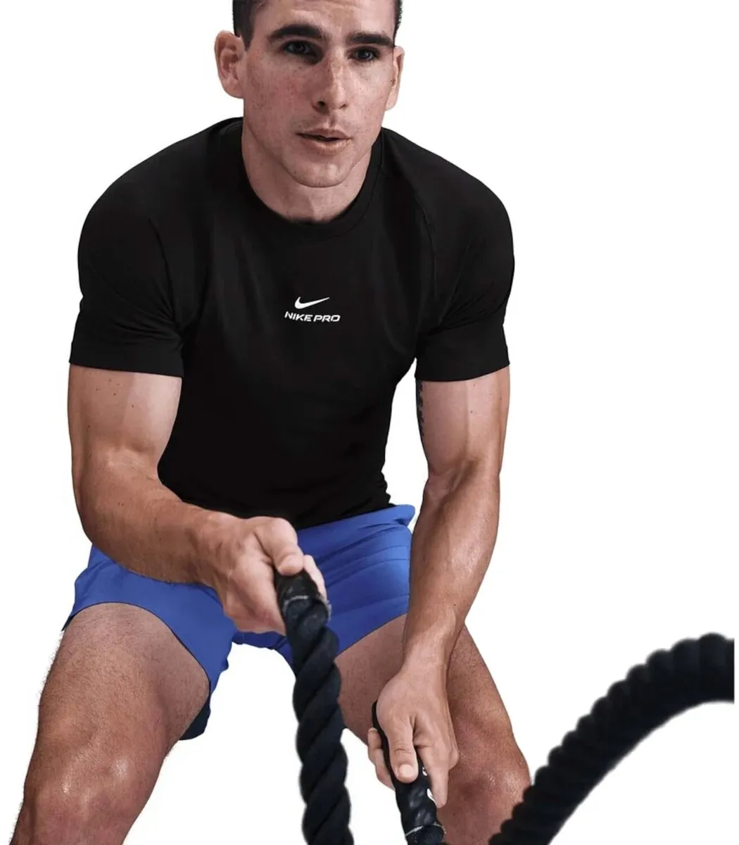 Nike Pro Training Shirt HV0409-010 - Maat L - Zwart