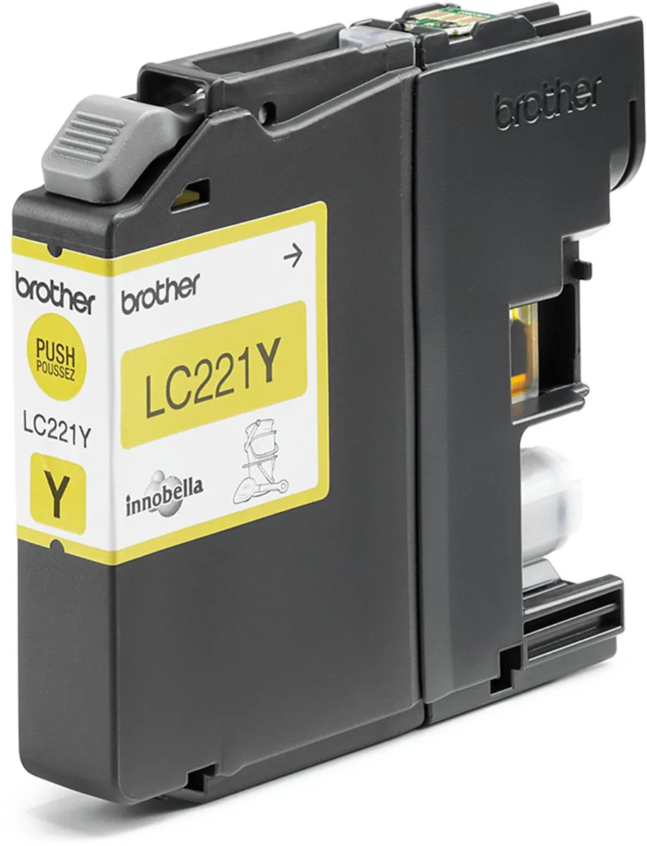 Brother LC-221YBP Inktcartridge Geel
