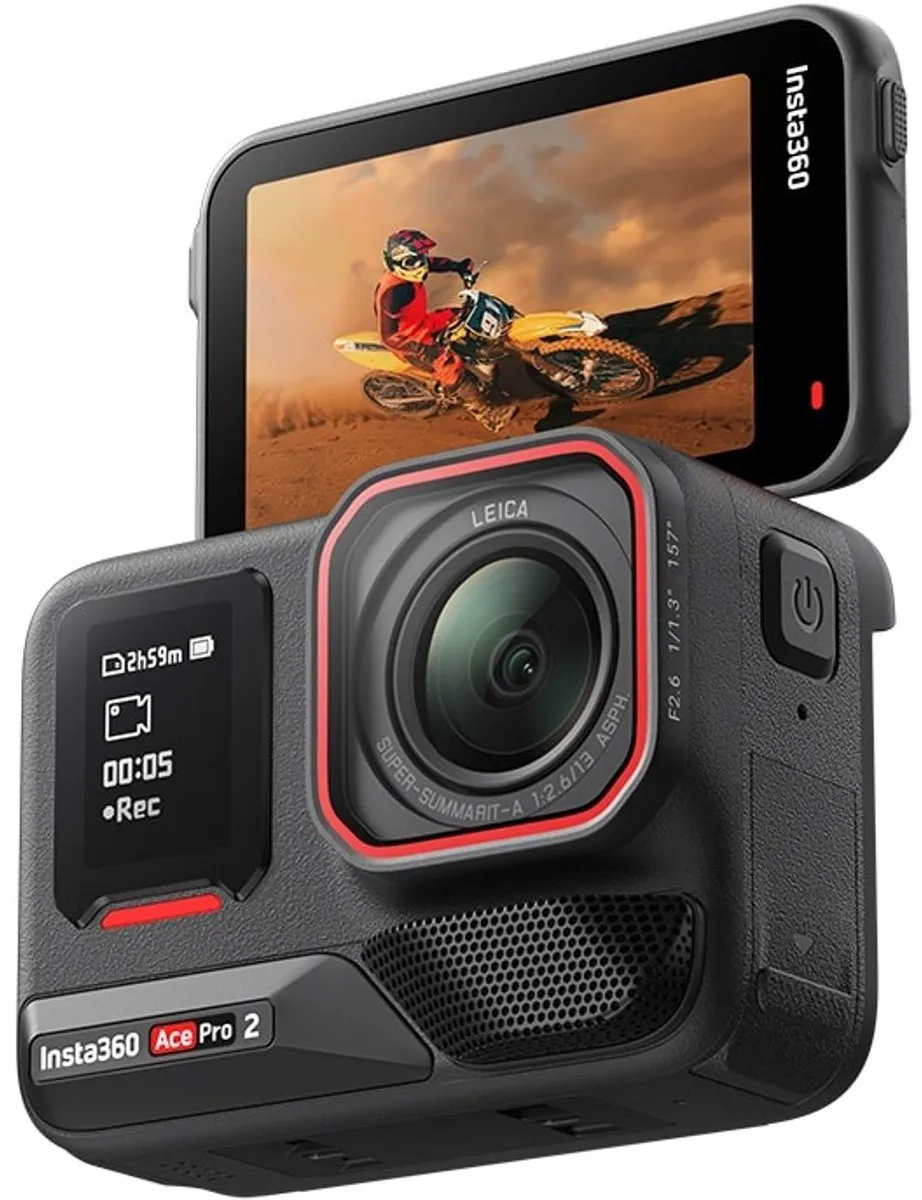 Insta360 Ace Pro 2 CAAINS60136 Actiecamera - 2x 1800mAh - Donkergrijs