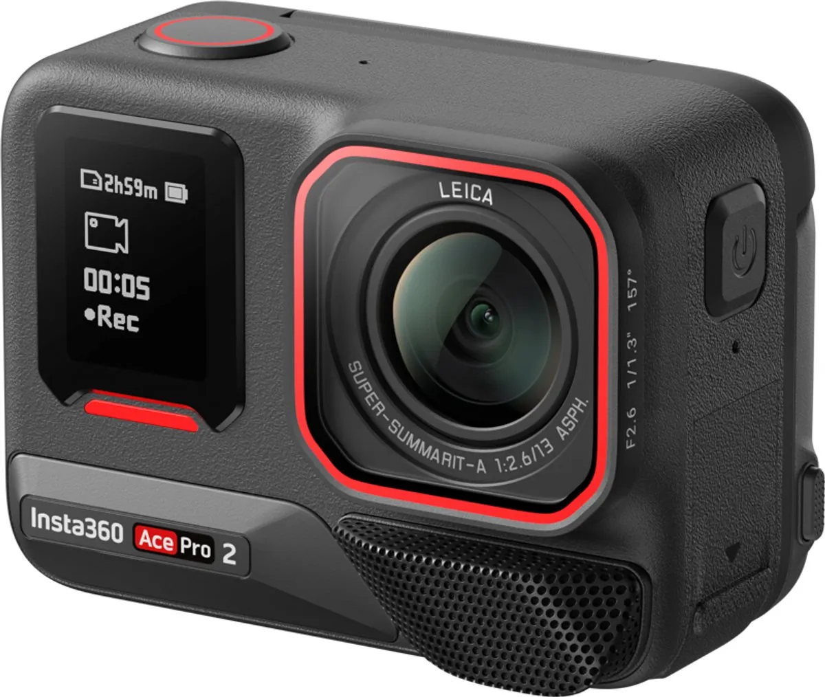 Insta360 Ace Pro 2 CAAINS60136 Actiecamera - 2x 1800mAh - Donkergrijs
