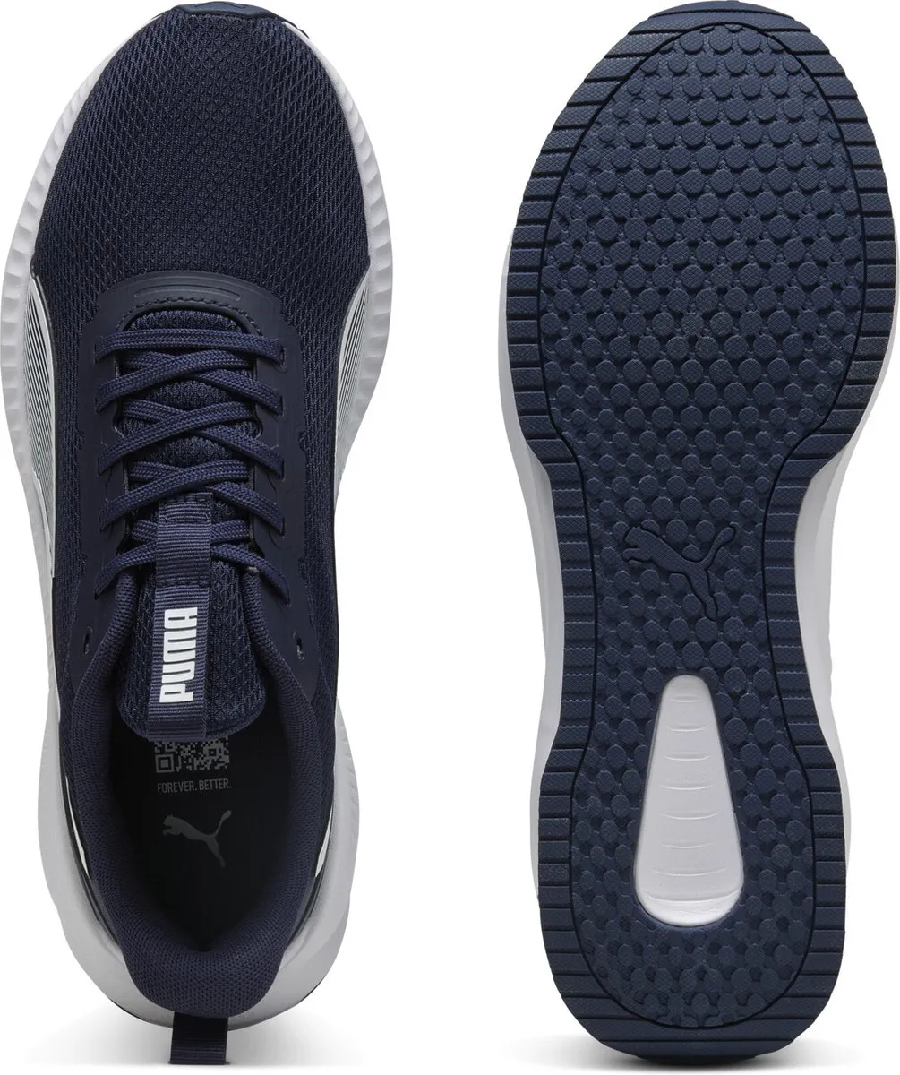 PUMA Flyer Lite 3 Unisex Sportschoenen - 42.5 - Navy/Wit