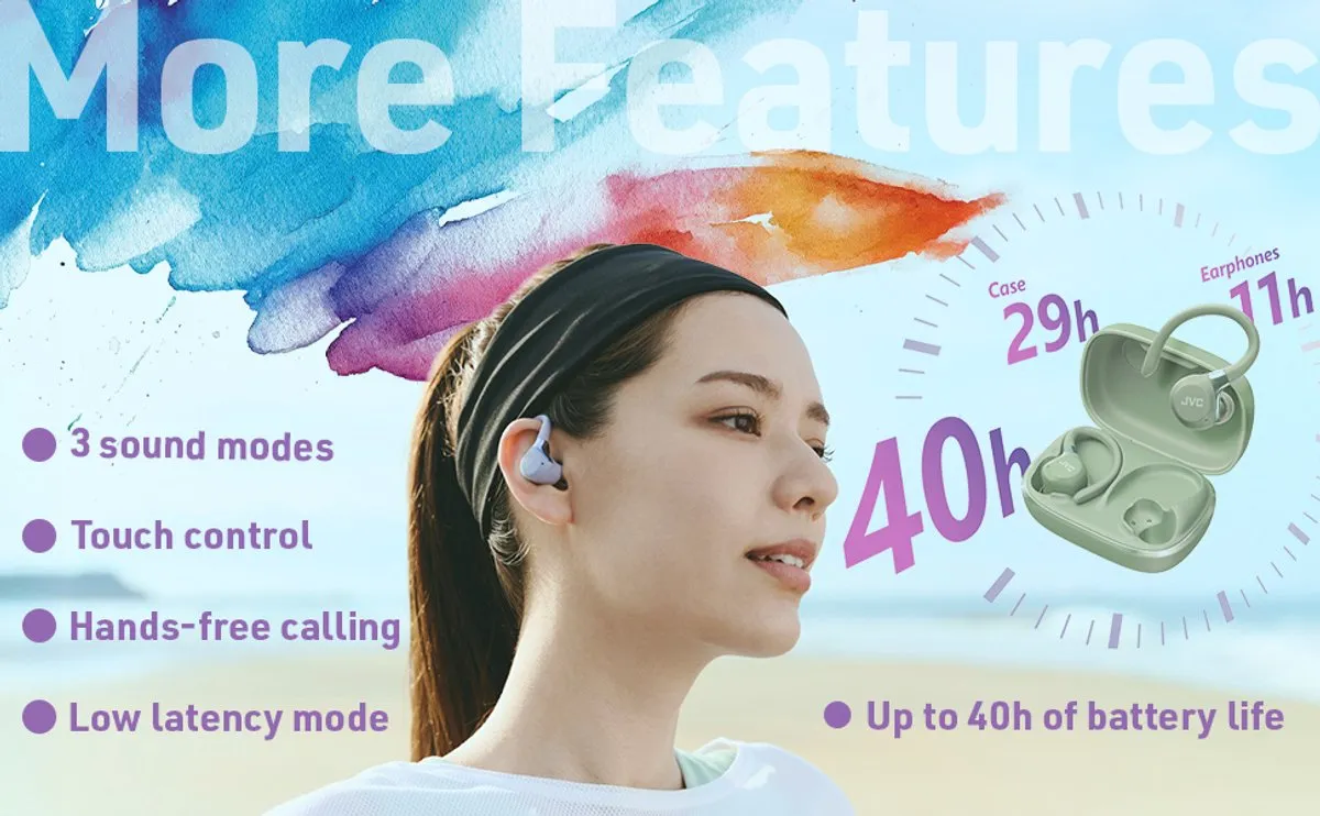 JVC HA-EC75T True Wireless Hoofdtelefoon - Groen