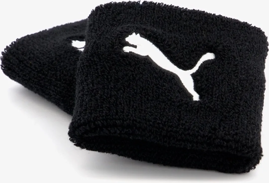 PUMA Zweetbandjes - 2 Stuks - Zwart