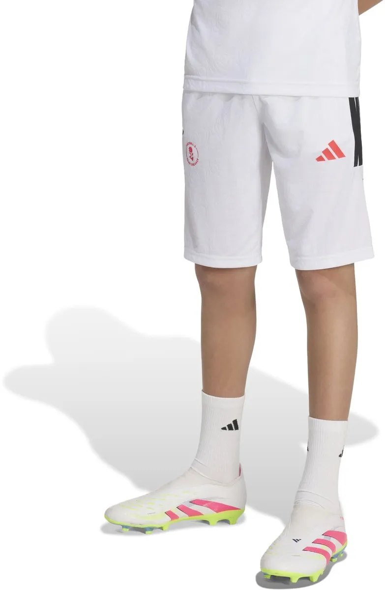 adidas ly hot sho y Short Voetbal Trainingsbroek 128 - Wit