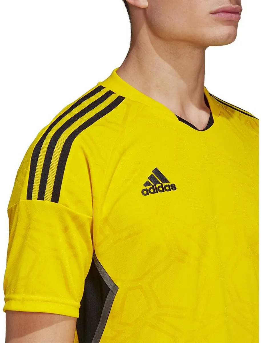 Adidas Condivo 22 MD Korte Mouwen T-shirt - Geel - Maat M