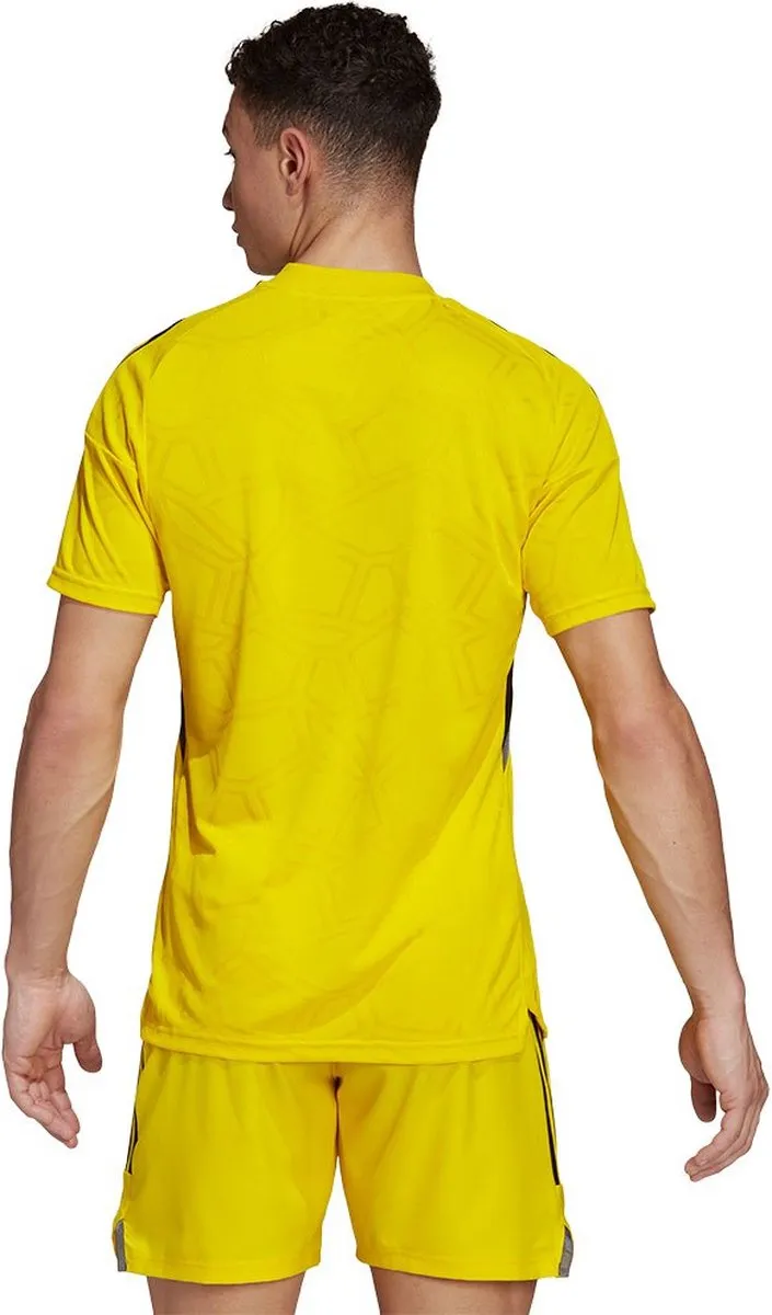 Adidas Condivo 22 MD Korte Mouwen T-shirt - Geel - Maat M