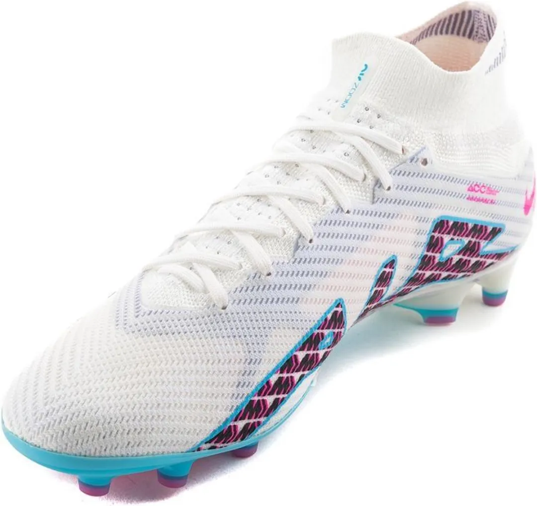 Nike Air Zoom Mercurial Superfly Elite 9 AG-PRO Voetbalschoenen 46 - Wit/Blauw