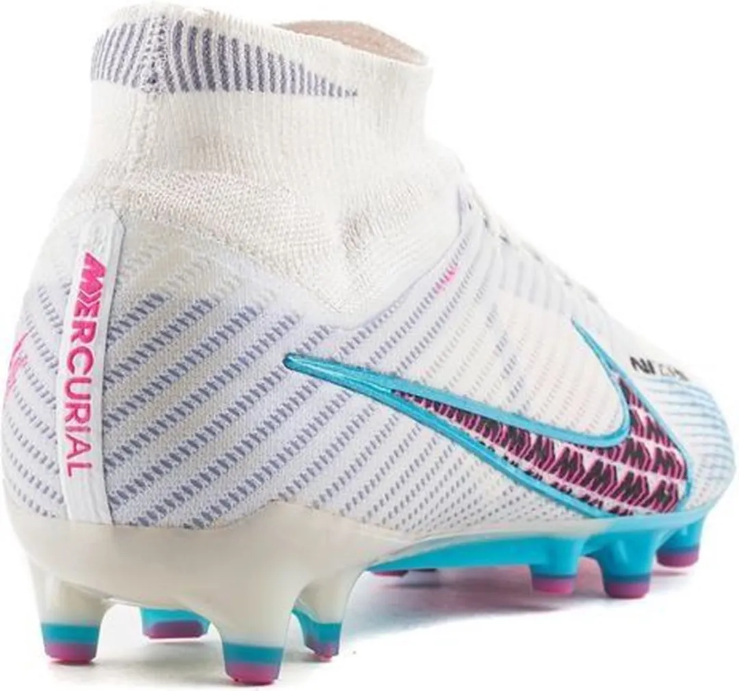 Nike Air Zoom Mercurial Superfly Elite 9 AG-PRO Voetbalschoenen 46 - Wit/Blauw