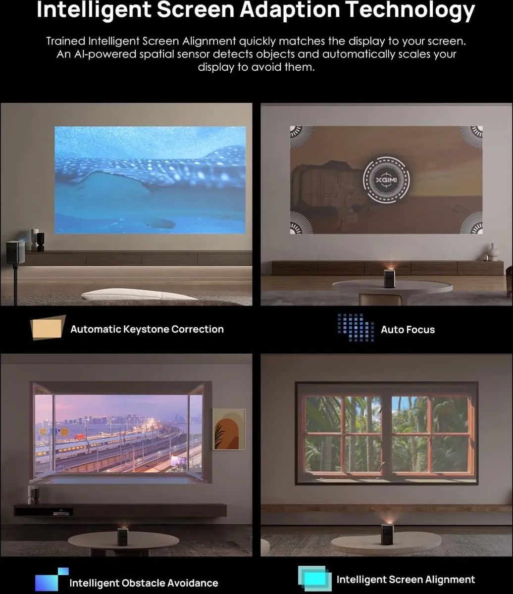 XGIMI Halo+ Draagbare Projector - 700 ISO Lumen - Zwart
