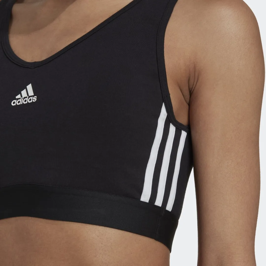 adidas Sportswear Essentials 3-Stripes Croptop - Zwart - XS