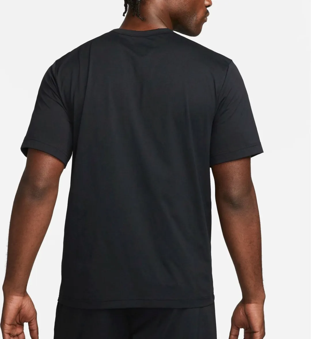Nike UV Miler Sportshirt DV9839-010 - Maat L - Zwart