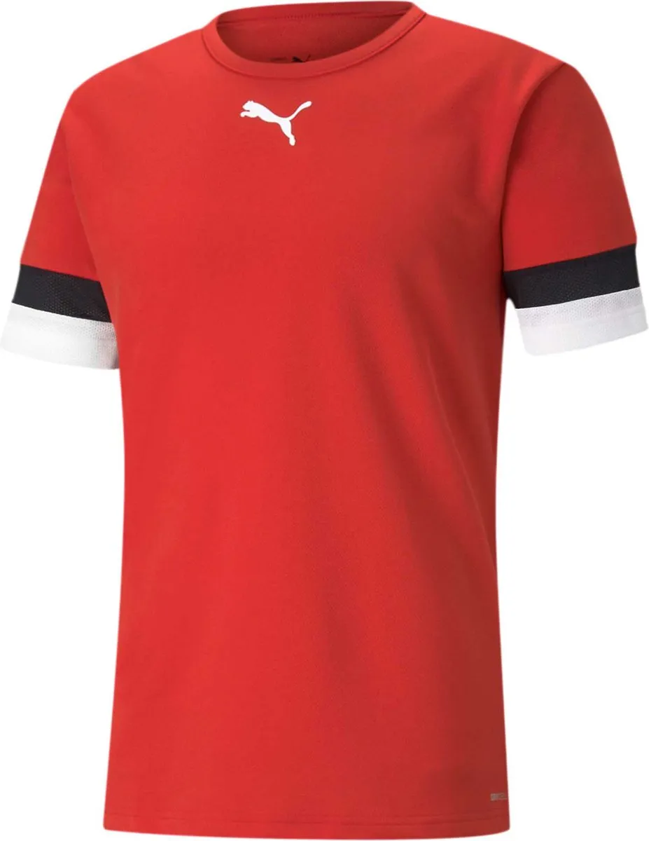 PUMA TeamRISE Jersey Shirt M - Grijs/Zwart/Wit