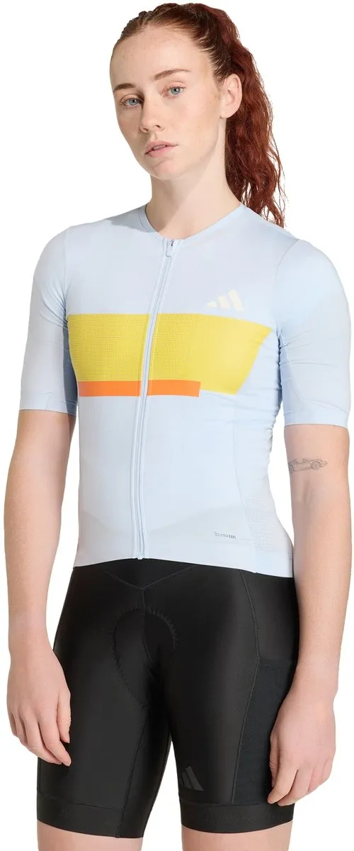 adidas Performance Tempo Neo Heritage Wielrenshirt L - Blauw