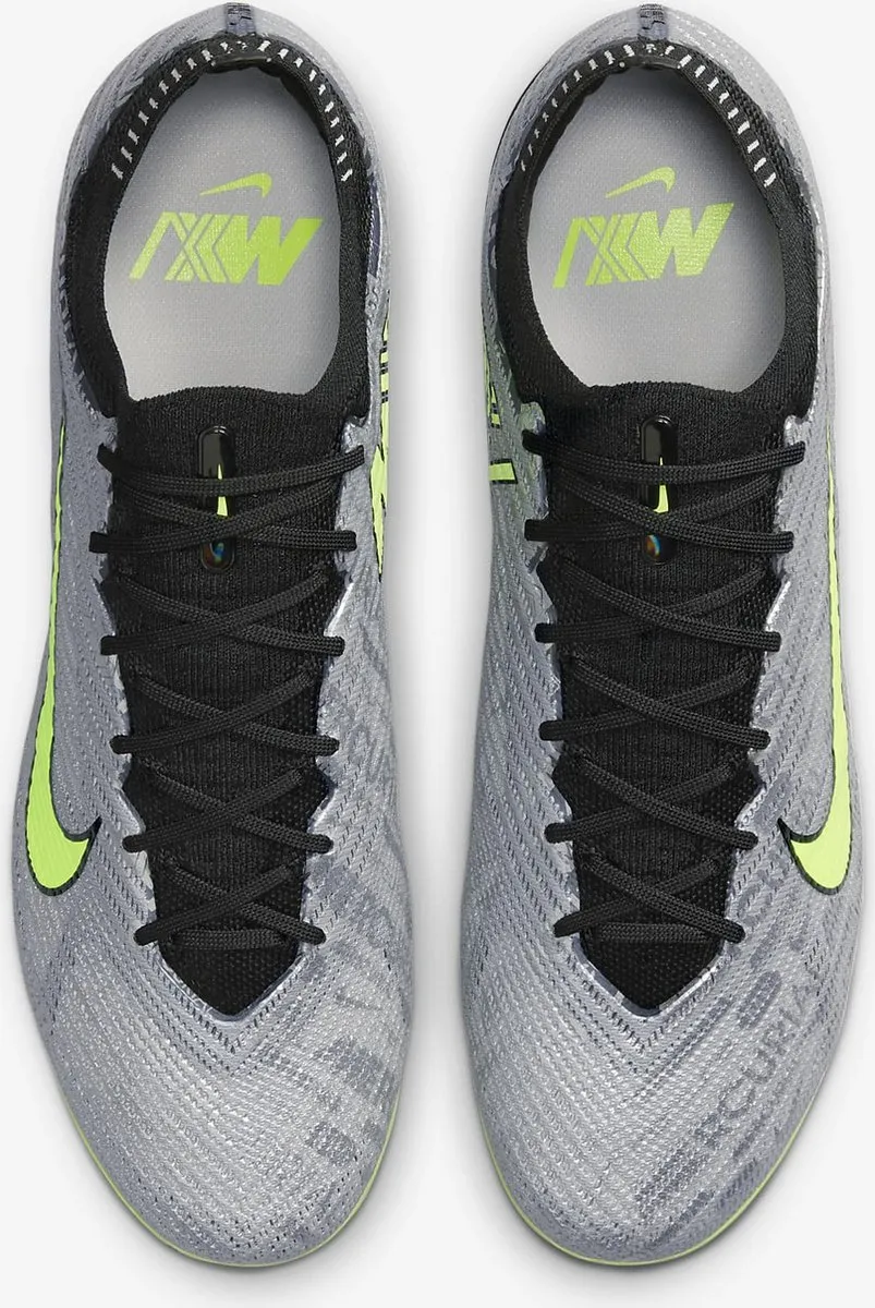 Nike Zoom Mercurial Vapor Elite FG Voetbalschoenen 38.5 - Zilver/Geel