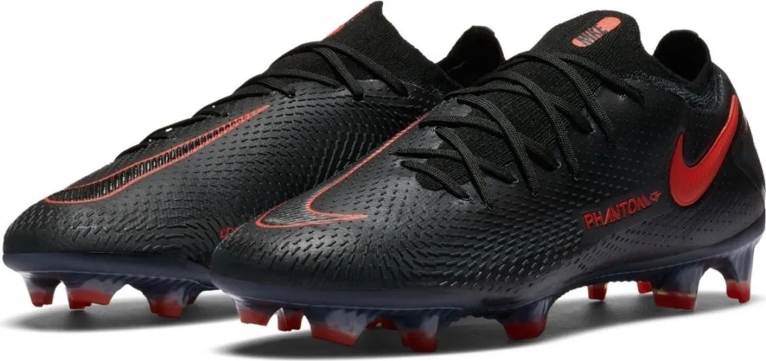 Nike Phantom GT Elite FG Voetbalschoenen - Maat 47.5 - Zwart/Rood