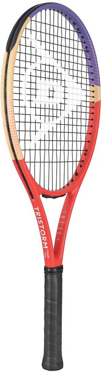 Dunlop Tristorm Team 100 G1 Tennisracket - L1 - Rood/Perzik/Paars
