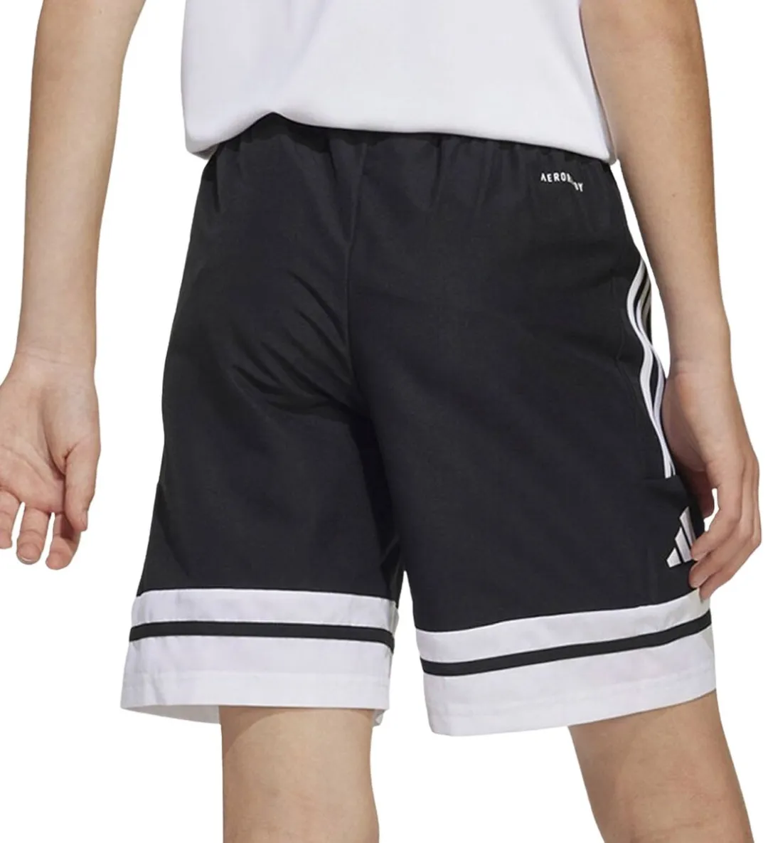 adidas Squadra 25 Short Junior 128 - Zwart/Wit