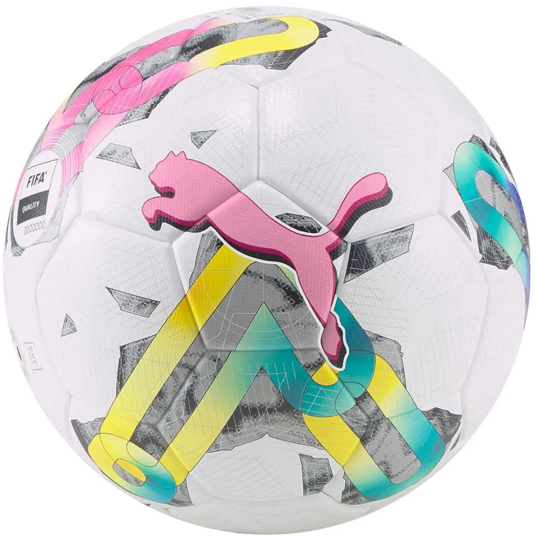 PUMA Orbita 3 Voetbal - Maat 5 - Wit/Zwart/Rood