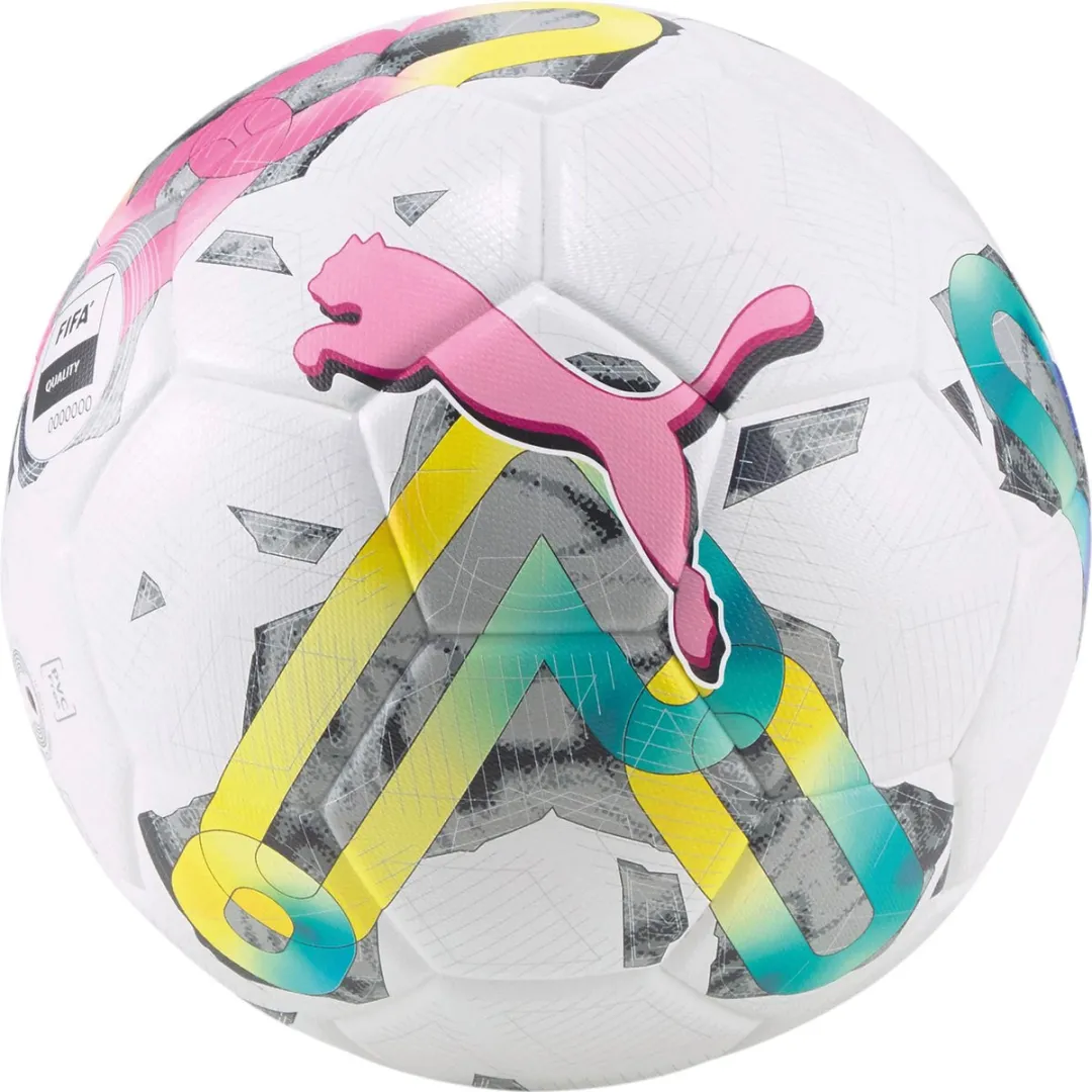 PUMA Orbita 3 Voetbal - Maat 5 - Wit/Zwart/Rood