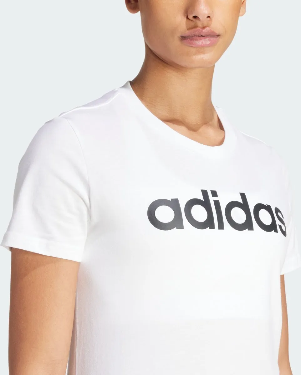 adidas Essentials Slim Logo T-shirt GL0768 - Wit - M