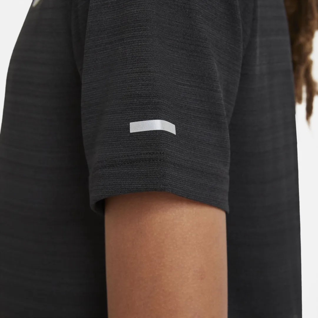 Nike Dri-FIT Miler Jongens Sportshirt 116 - Black