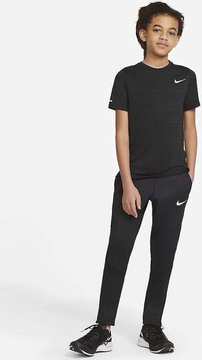 Nike Dri-FIT Miler Jongens Sportshirt 116 - Black