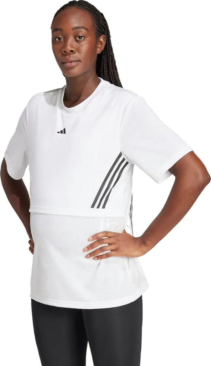 Adidas Performance Zwangerschapsshirt IK5496 - XS - Wit