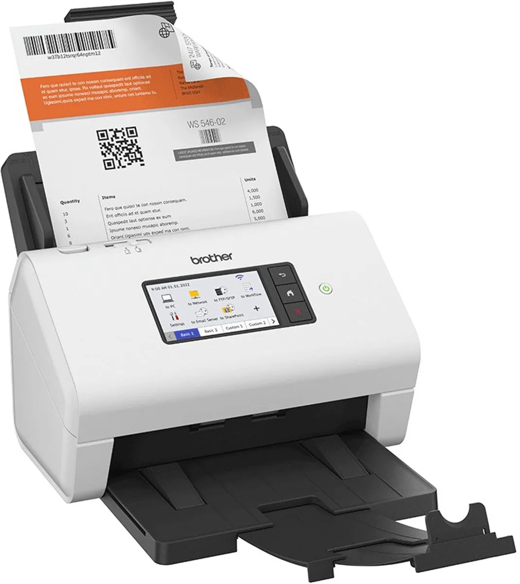 Brother ADS-4900W Scanner - A4 - Wit/Zwart