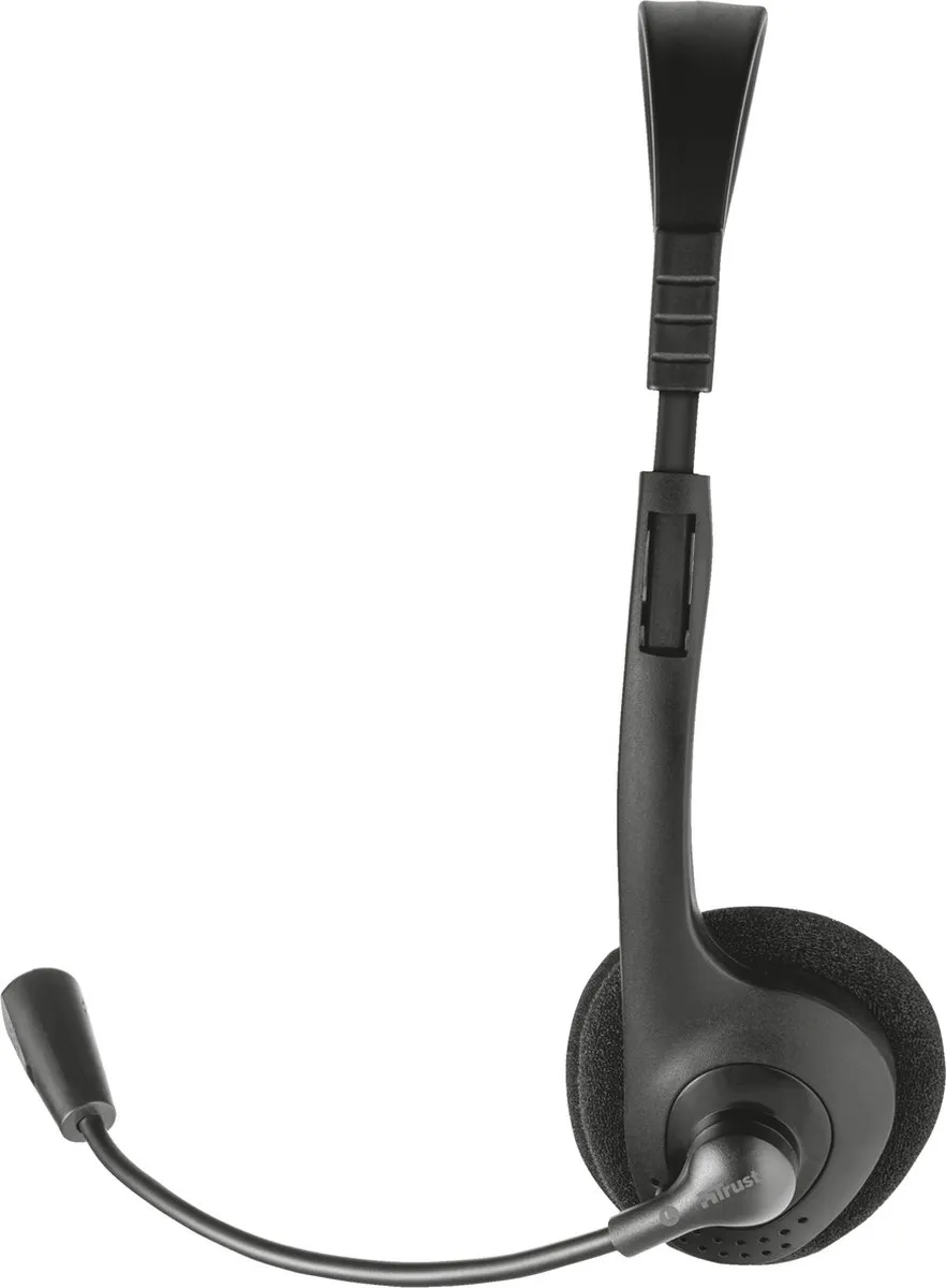 Trust HS-100 Headset Bedraad - Kantoor/Callcenter - Zwart