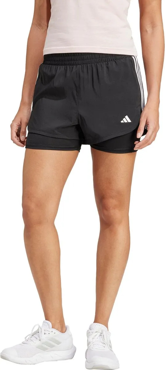 adidas Performance Pacer 3-Stripes Training Woven Short L - Zwart