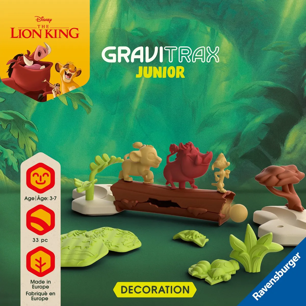 Ravensburger GraviTrax Junior Disney The Lion King Uitbreidingsset - Meerkleurig - afbeelding 6 van 6
