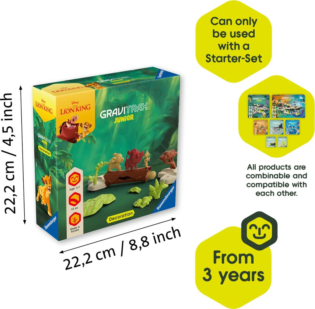 Ravensburger GraviTrax Junior Disney The Lion King Uitbreidingsset - Meerkleurig