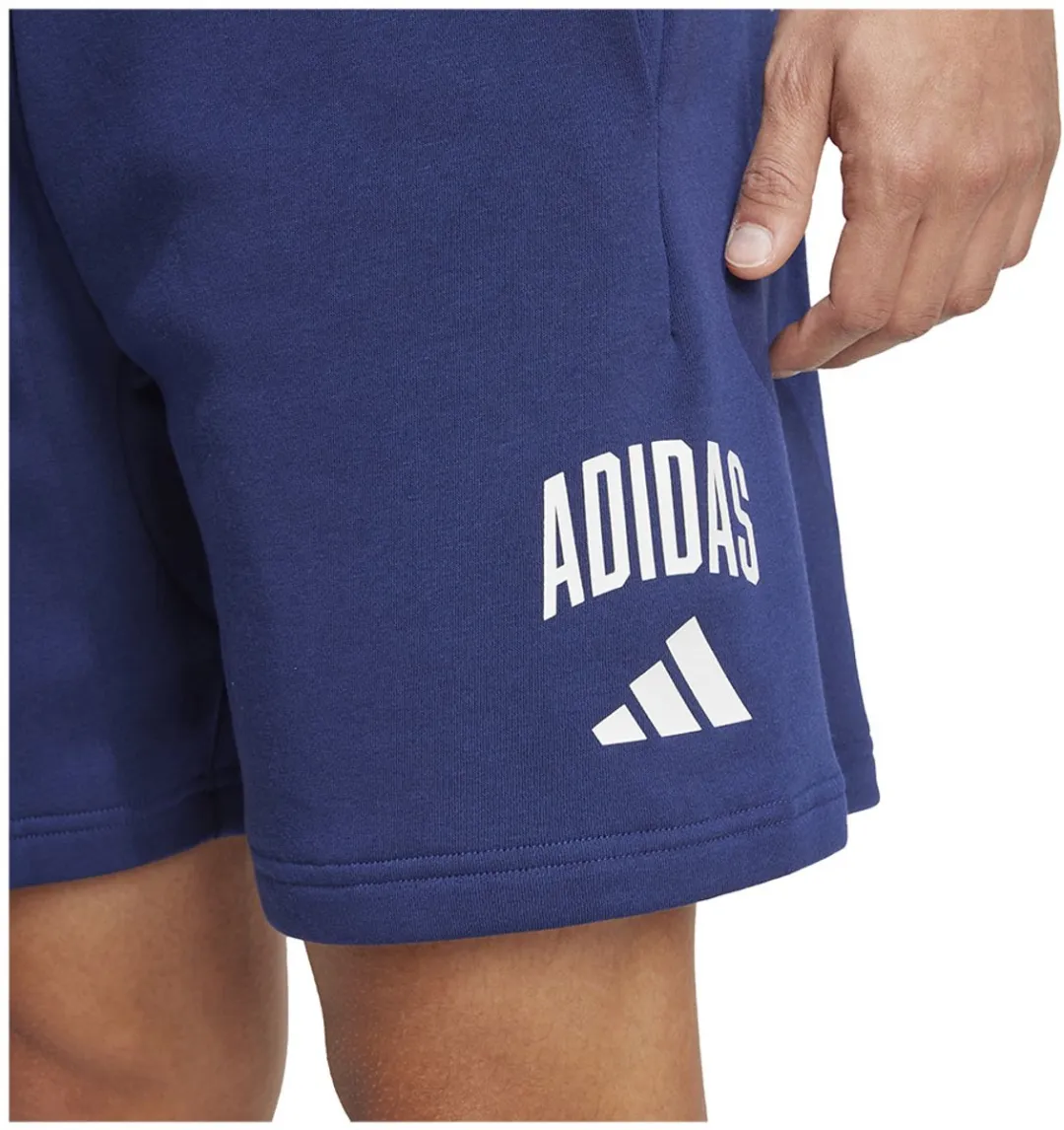 Adidas Collegiate Korte Broek IC6007 - S - Dark Blue/White