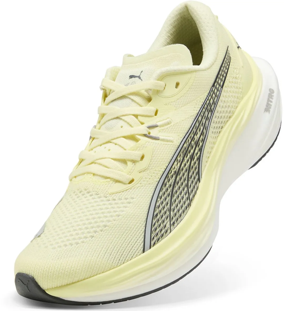 PUMA Deviate Nitro 3 Hardloopschoenen - 40.5 - Geel/Grijs