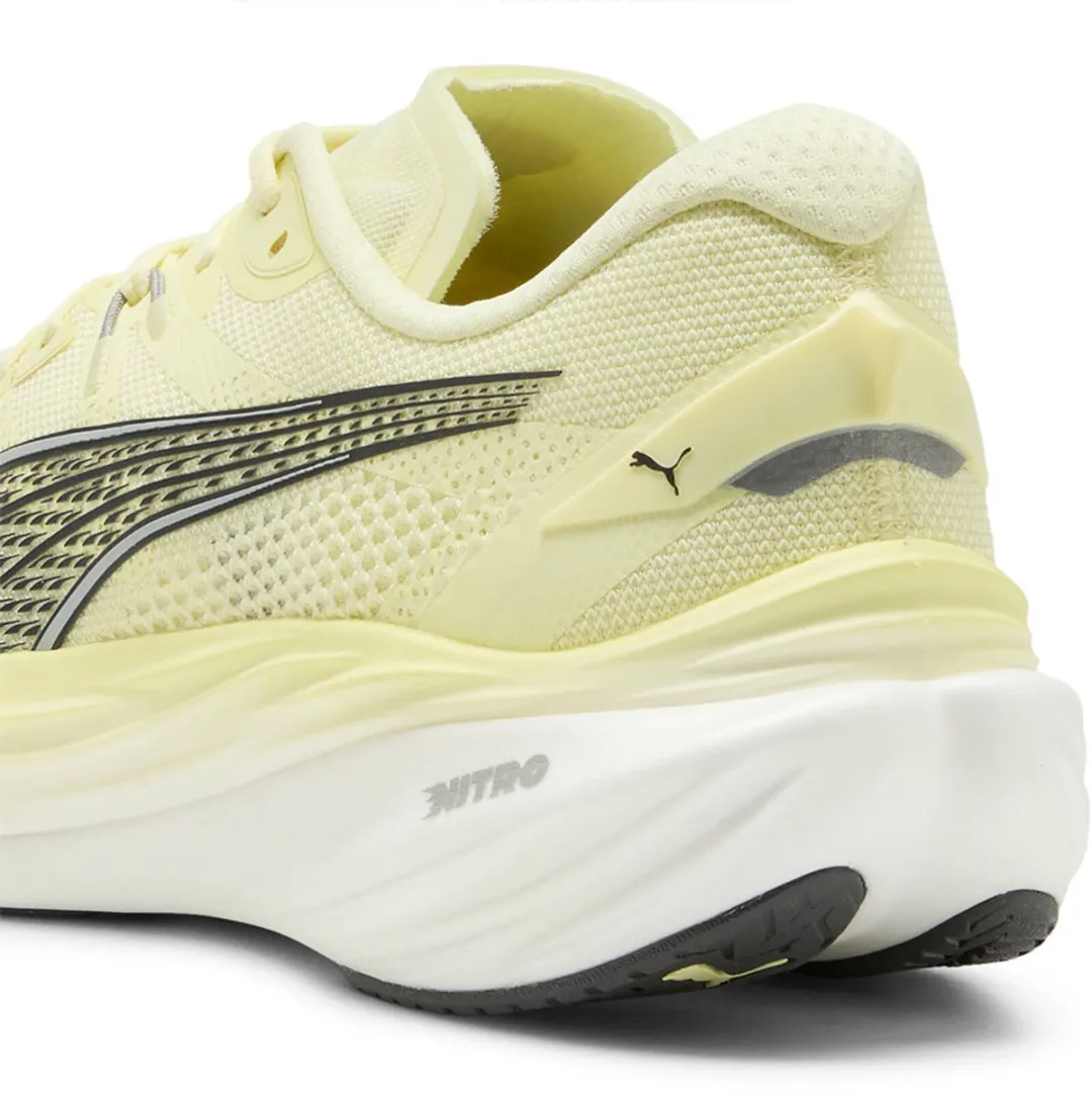 PUMA Deviate Nitro 3 Hardloopschoenen - 40.5 - Geel/Grijs