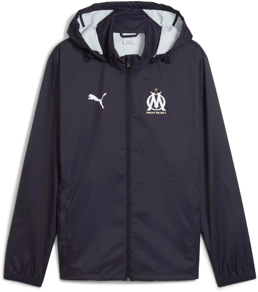 PUMA OM Tracksuitjack All Weather 2025/26 - S - Blauw