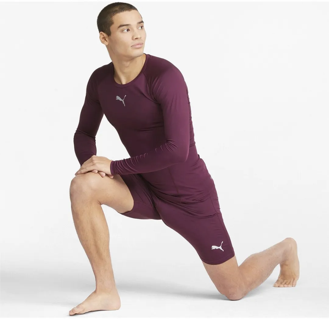 PUMA Liga Baselayer Shirt Heren - Lange mouw - Bordeaux - Maat L