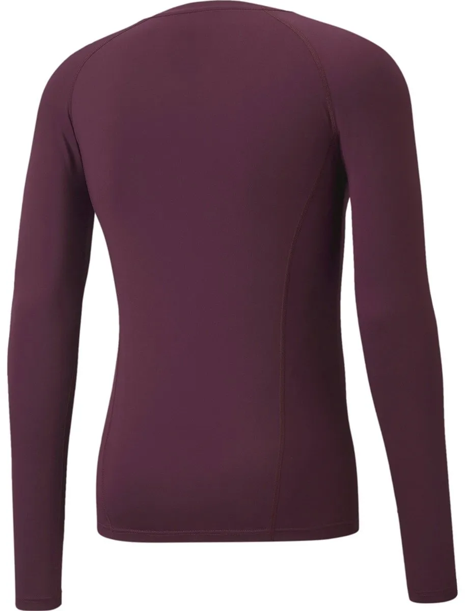PUMA Liga Baselayer Shirt Heren - Lange mouw - Bordeaux - Maat L