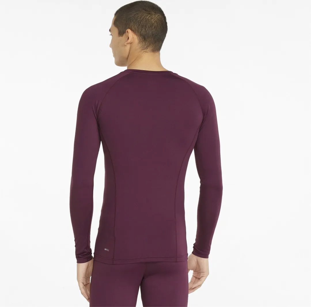 PUMA Liga Baselayer Shirt Heren - Lange mouw - Bordeaux - Maat L