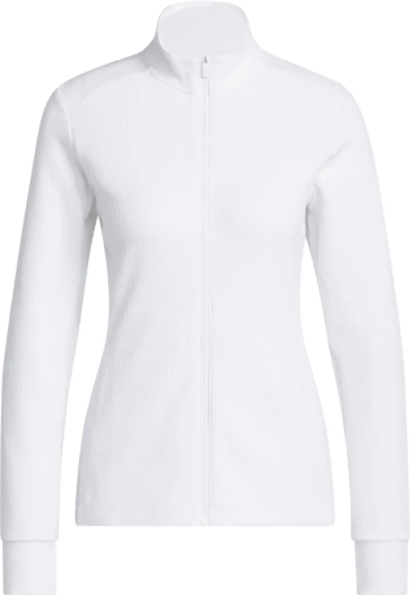 Adidas Dames W Textured Golfvest KB9098 - XL - Wit