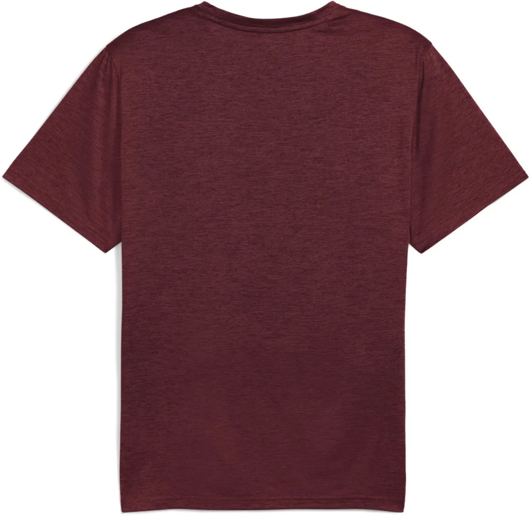 PUMA M TAD Essentials Heather Cat Tee Heren Sportshirt - S - Ruby Shimmer Heather