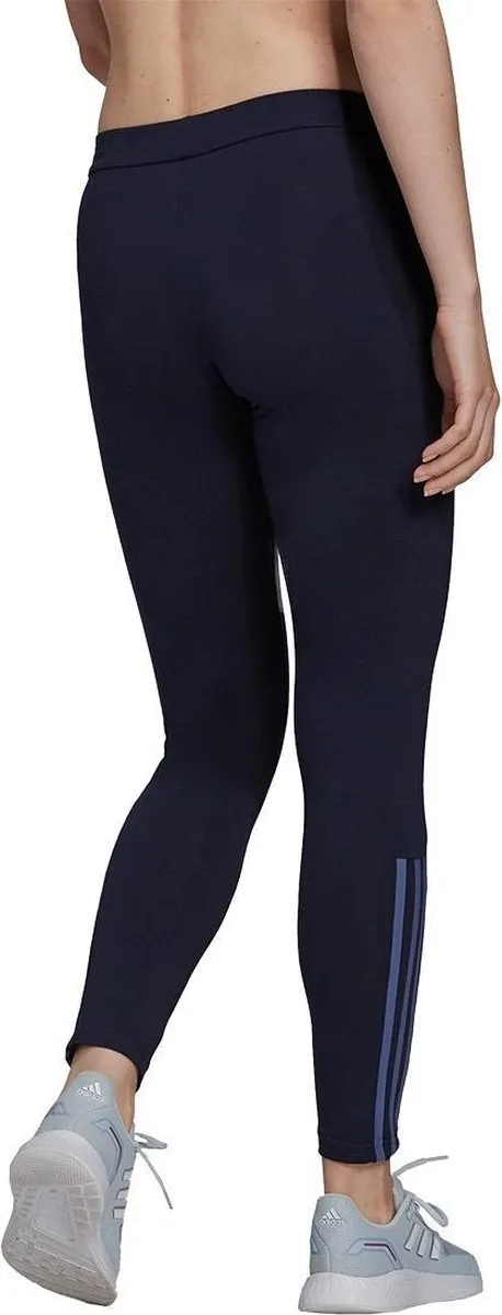 Adidas DK 3-Striped 7/8 Tights Dames Legging XS - Blauw